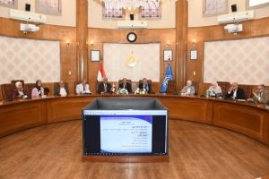 اجتماع موسع بجامعة قناة السويس لبحث تأهيل 6 كليات للحصول على الأيزو 21001:2018