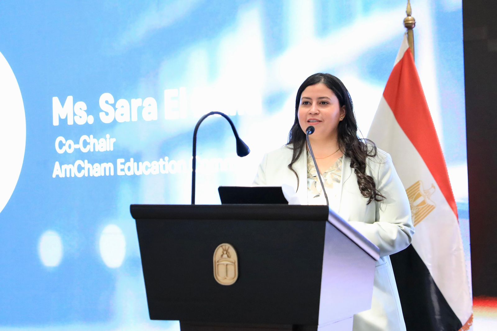 “عبداللطيف" يشارك بمؤتمر غرفة التجارة الأمريكية عن "مستقبل الاستثمار في التعليم بمصر"