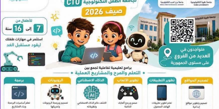 انطلاق الدورة الجديدة من جامعة الطفل التكنولوجية (CTU) – صيف 2026