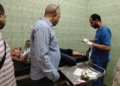 وفد «المعلمين» و«تعليم بأسيوط» يطمئن على الحالة الصحية للمراقبين المصابين